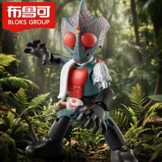 Genuine Blokees Kamen Rider Building Block Starlight Version 6th Kabuto Action Figure Blind Box Collectible Model Toy For Adults