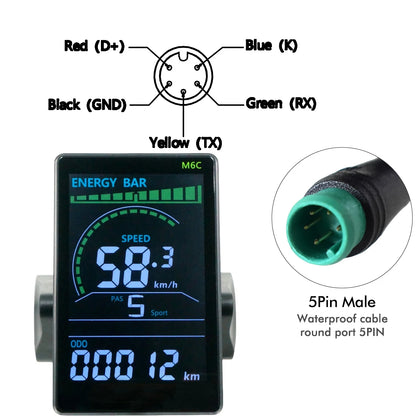 Color Wired Stopwatch Supports Electronic Shift Odometer Bike Computer Waterproof Cycling Odometer Electric Bike Accessories
