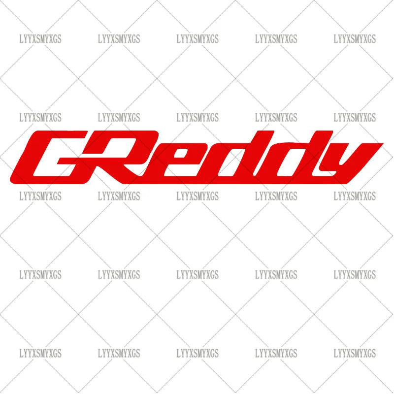 Self-Adhesive Custom Creative GREDDY Car Stickers Waterproof Sunscreen Vinyl Decal  PVC wholesale Car Accessories