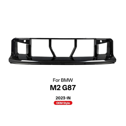 Real Dry Carbon Fiber Front Grille Center Trim for BMW M2 G87 OEM Style 2023-IN Air Intake Vents Bumper Grills Accessories