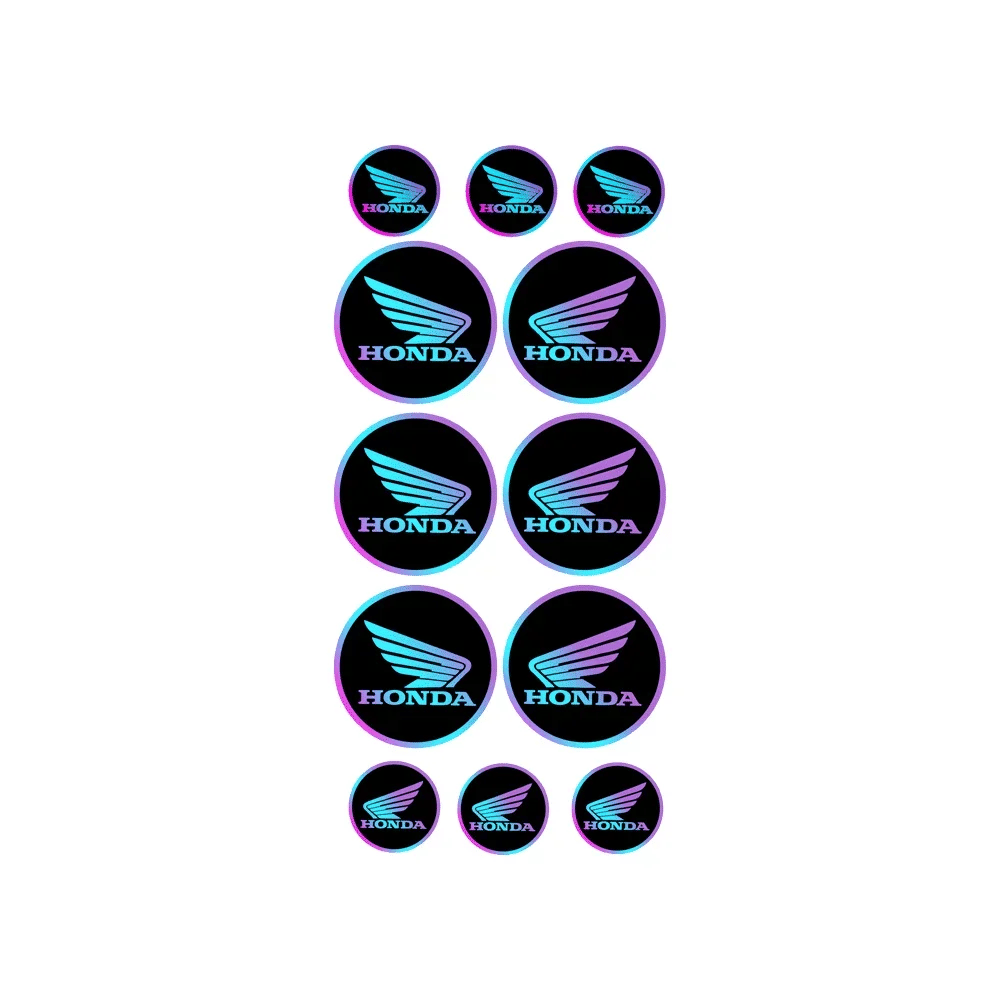 Universal 3D Motorcycle Car Wings Reflective Waterproof Soft Adhesive Sticker for Moto Racing Decorative Car Wing Decal