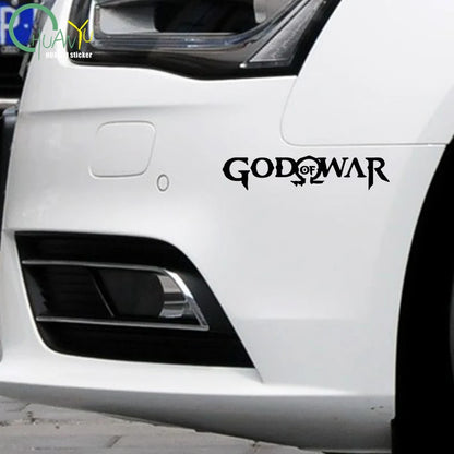 God of War Game Logo Car Stickers Personality Decal Sunscreen Die Cut Refrigerator Helmet Car Accessories