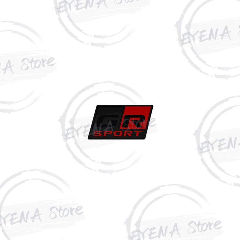 1pcs Car Metal Alloy GR SPORT Logo Steering Wheel Sticker Emblem For Toyota Yaris RAV4 Hilux Camry Prius Land Cruiser Corolla