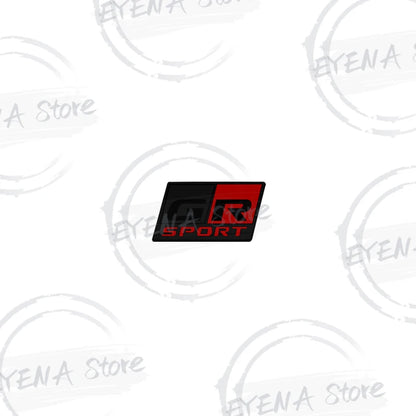 1pcs Car Metal Alloy GR SPORT Logo Steering Wheel Sticker Emblem For Toyota Yaris RAV4 Hilux Camry Prius Land Cruiser Corolla