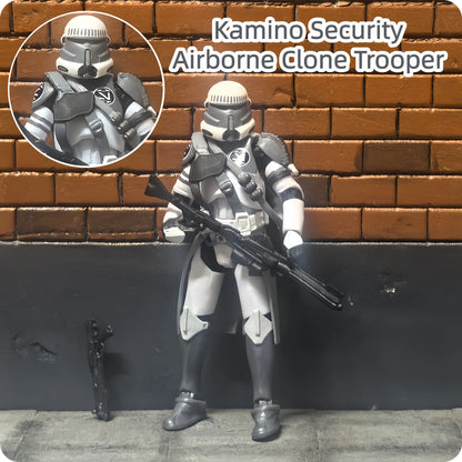 Star Wars 3.75 Inch Trooper 1/18 Shock Coruscant Guard Kamino Clone Sergeant Hound Fox Action Figure Toys Model Loose