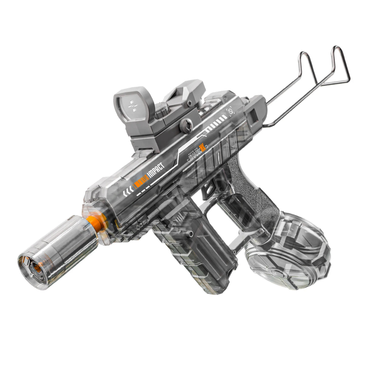 Flashing Lights UZI Electric High-Speed Continuous Water Gun, Children's Toy, Men's Large Capacity Water Gun