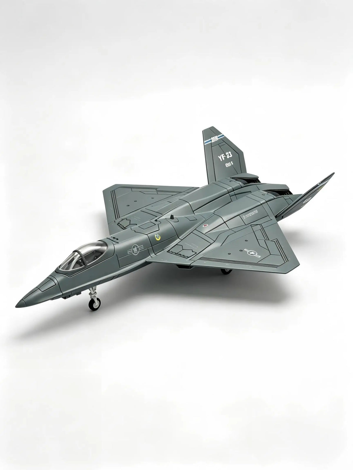 1/72 Scale YF-23 Stealth Fighter Jet Model ABS Plastic Simulation Military Aircraft Static Display Collection Toy Gift