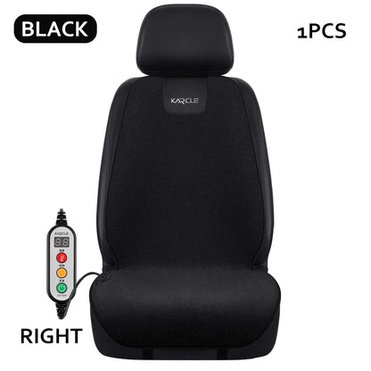 Heated Car Seat Cover Fleece Graphene Fast Car Seat Heater 12/24V Warm Plush Seat Protector Car Heating Mat Winter Seat Cushion