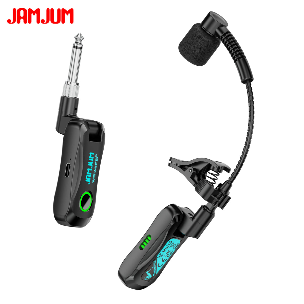 Wireless Acoustic Microphone for Saxophone – High-Quality Audio with Strong Anti-Interference