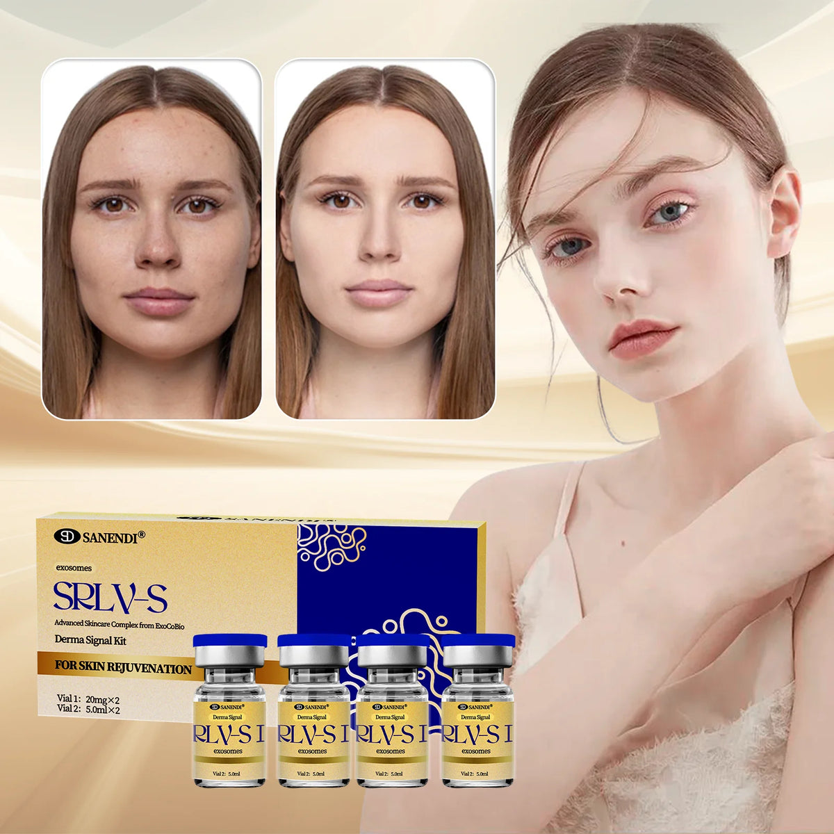 2025 New Exosomes+PDRN+Peptides VITAL SKINBOOSTER SET Dermapen EXO Fibrocyte Repair Skin Problem Solving Serum