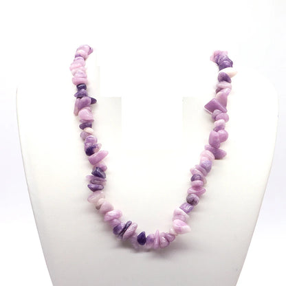 5-8mm Natural Irregular Lilac Lepidolite Stone Beads Gravel Chips Loose Spacer Beads for Jewelry Making DIY Bracelet Necklace