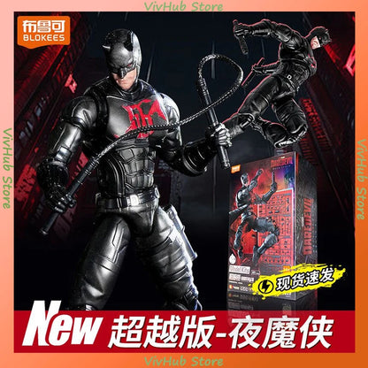 BLOKEES New Marvel Building Blocks Man Beyond Edition Daredevil Theater Assembled Model Figurines Toy Collection Gifts