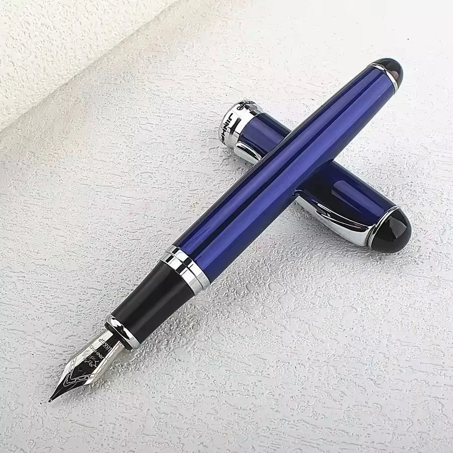Jinhao Business Calligraphy Fountain Pen X750 Exquisite Elegant Iridium Gold Pen Office Signature Luxury Write Gifts Stationery