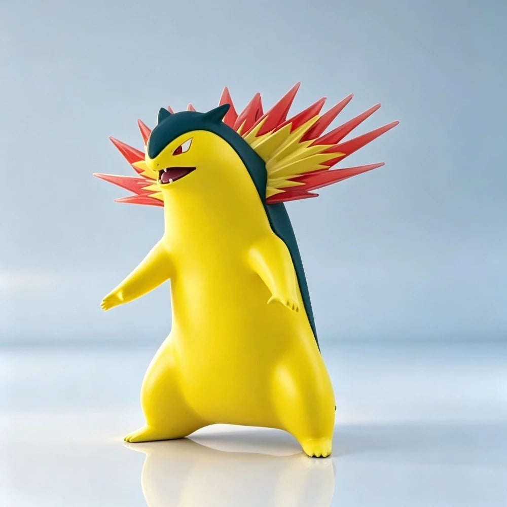2.5-9.5cm Anime Figure Scale World Typhlosion Group Pokemen Action Figures Pvc Statue Desktop Collection Model Toys Gifts