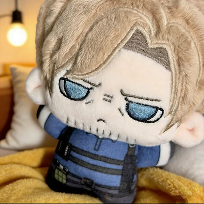 10cm Resident Evil Requiem Leon.Scott.Kennedy Anime Figures Plush Cosplay Dress Up Cotton Doll Toys for Childrens Cute Pendant