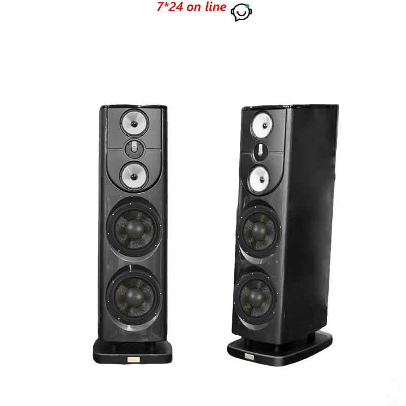 SBH-015 K12 Audiophile 4-Way Tower Speakers High Fidelity Passive Floor Standing System for Home Theater Music Playback
