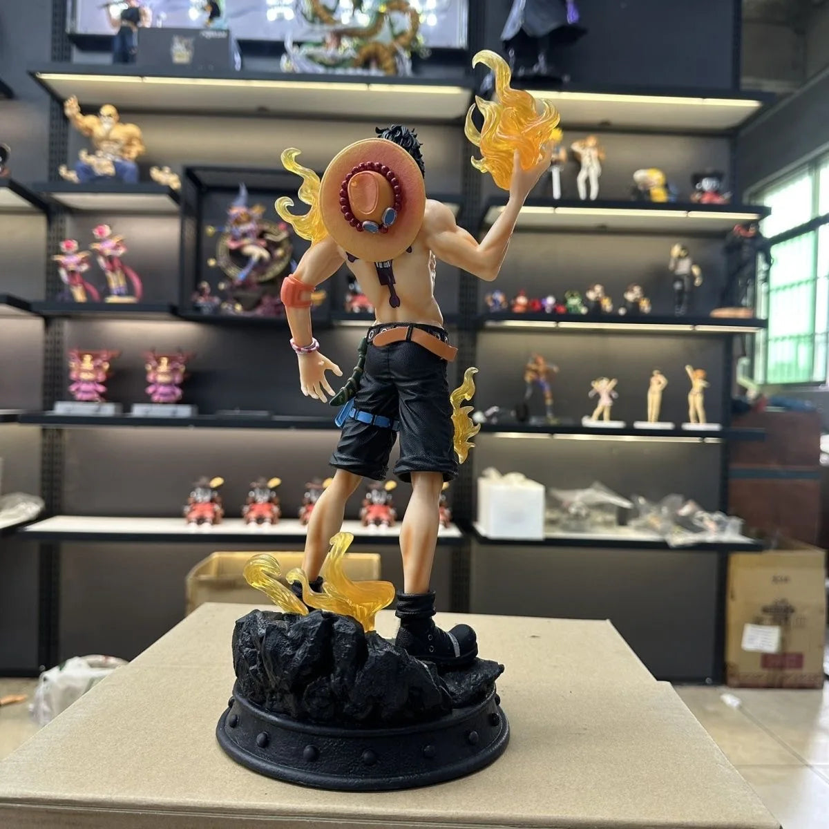 36cm/14.17in Anime ONE PIECE Figure ACE Action Figures Pvc Collection Model Toys for Gifts