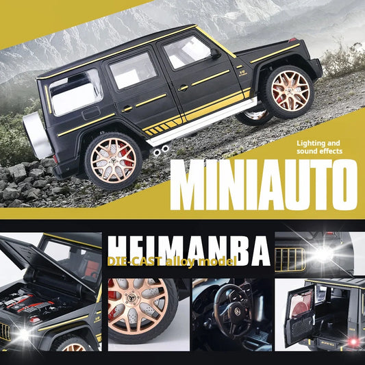 AMG G63 Shadow Wing Special Edition Exquisite Die-cast Alloy Luxury Performance Off-road SUV Collectible Light & Sound Kids Toy