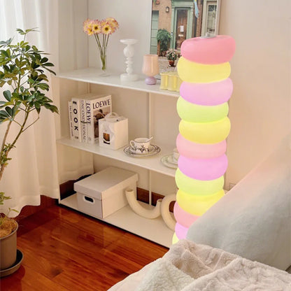 Rainbow Floor Lamp Living Room Sofa Side Standing Lamp Bedroom Lamp Candy Children's Room Atmosphere Lamp Decorative Light LED