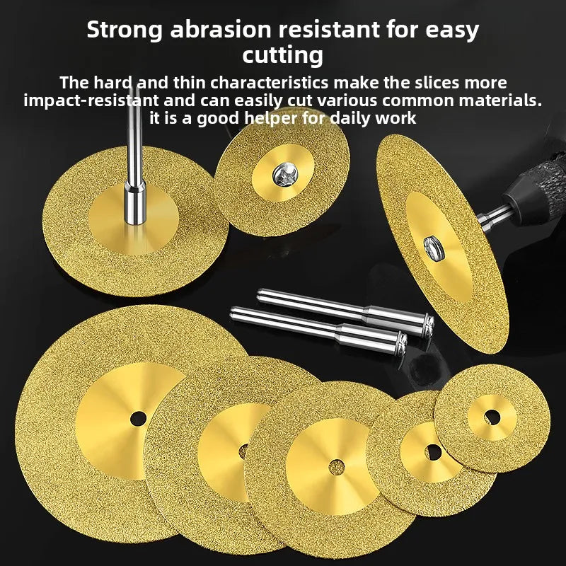 Tiling Cutting Small Slices Titanium-Coated Diamond Sand Small Saw Blades Stone Ceramic Jade Joint Cleaning and Grinding Sheets
