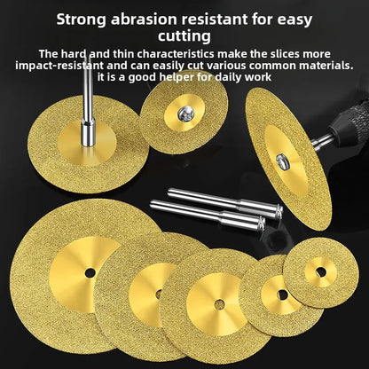 Tiling Cutting Small Slices Titanium-Coated Diamond Sand Small Saw Blades Stone Ceramic Jade Joint Cleaning and Grinding Sheets