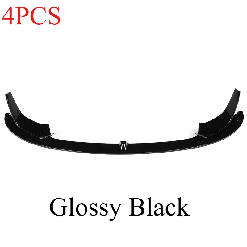 4PCS for BMW M3 F80 M4 F82 F83 2015-2020 MP Style Car Front Bumper Lip Splitter Side Splitter Corner Body Kit Accessories Tuning