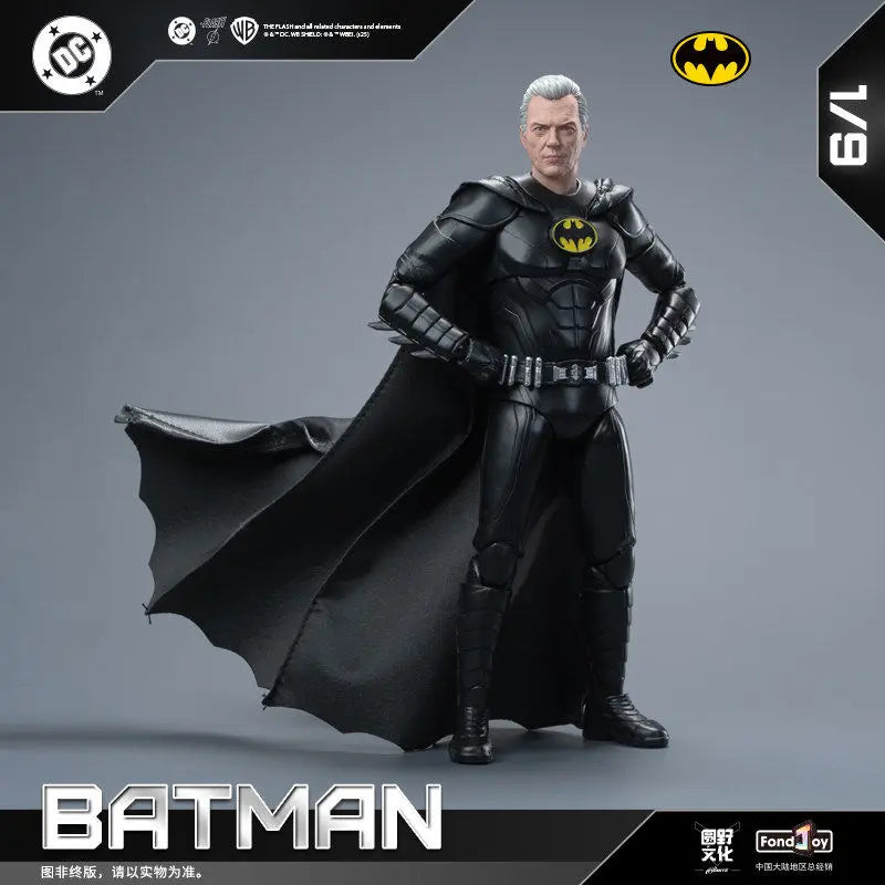 【In Stock】 Fondjoy Black Superman 2.0 Figure Dc Zack Snyder'S Justice League Figures 1/9 Super Man Pvc Model Doll Joint Movable