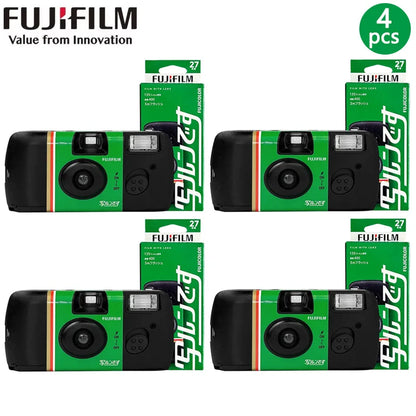 1-6PCS Fujifilm QuickSnap ACE 400 Power Degrees with Flash 27 Photo Exposures Single Use One Time Use Disposable Film Camera