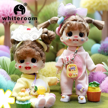 Mini Doll Dolls for girls Labbu doll pocket blyth Boy girl Doll Barbi cry Baby Rainbow Ball jointed doll Mobile phone Decoration