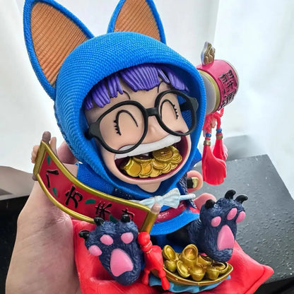 Dr. Slump Anime Figure Arale Figures Wealrh God Figurine Cute Girl Gk Statue Model Doll Collection Room Birthday Gifts Toy