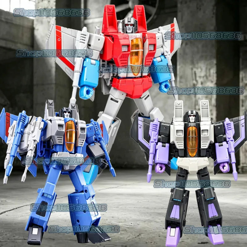 New JCS SS86 Starscream Action Figure KO Transformation Seekers G1 Skywarp Thundercracker Figures 18cm Collection Model Toys