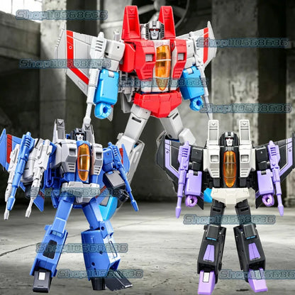 New JCS SS86 Starscream Action Figure KO Transformation Seekers G1 Skywarp Thundercracker Figures 18cm Collection Model Toys