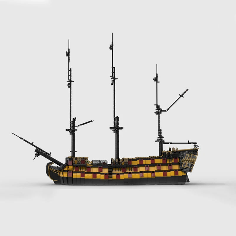4115pcs MOC HMS Euthyphro Disneieny Pirates The Caribbean Model Building Blocks Construction Toy Christmas Gifts Brick Kids