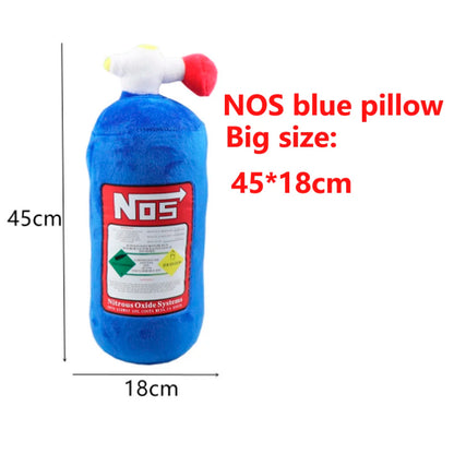 Car Seat NOS Headrest Pillow Universal Plush Neck Pillow Cushion Nos Bottle Stuffed Toys Soft JDM Cushion Gifts Car Interior