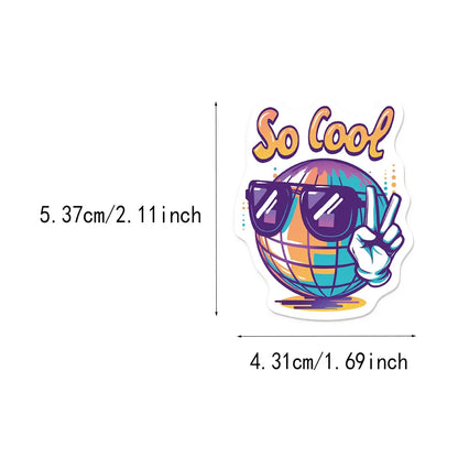 50PCS Creative Trendy Street Graffiti Stickers Luggage Notebook Skateboard Speaker Labels Waterproof Stickers