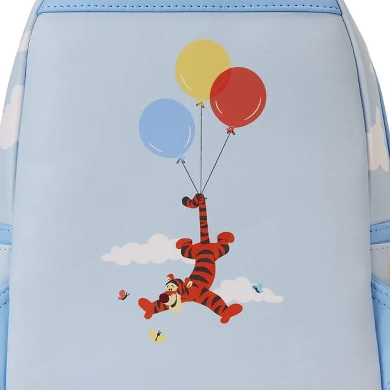 Winnie The Pooh and Freiends Floating Balloons Mini Backpack Wallet Set