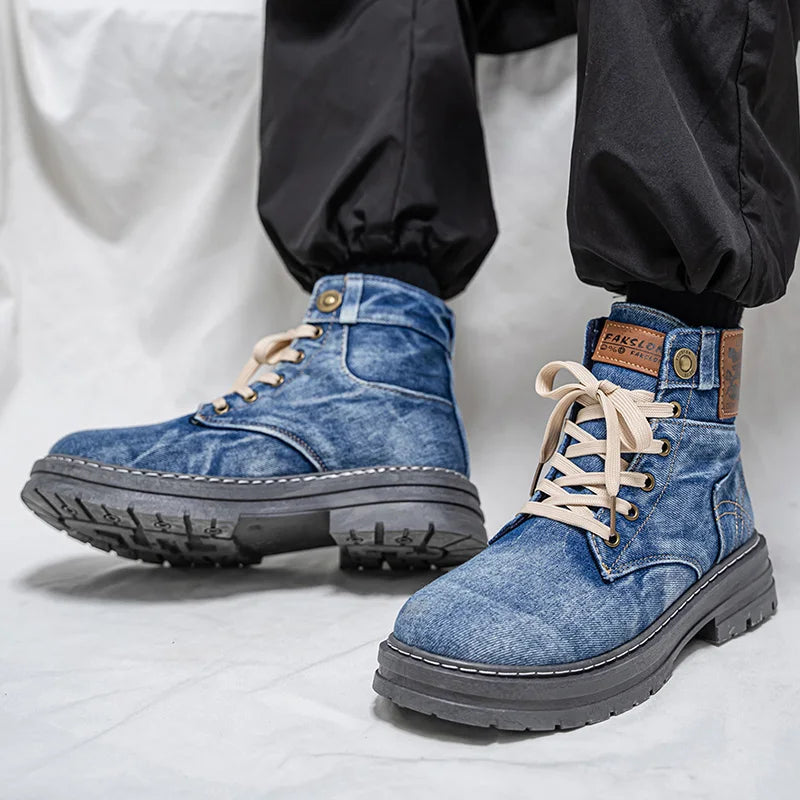 Spring/Summer High-Top Large Size Simple Versatile Durable High-Quality Retro Elegant Style Casual Sports Men's Shoes