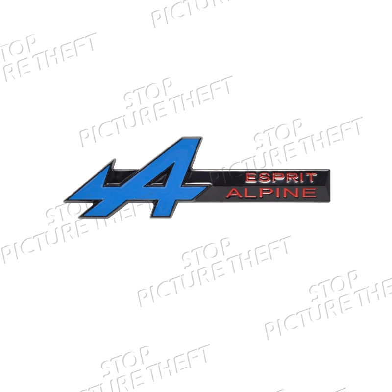A Grille Logo 3D Metal Decal Car Body Rear Trunk Emblem Sticker For Symbioz Rafale Clio Austral Arkana Captur RS Scenic GT Sport