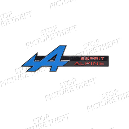 A Grille Logo 3D Metal Decal Car Body Rear Trunk Emblem Sticker For Symbioz Rafale Clio Austral Arkana Captur RS Scenic GT Sport