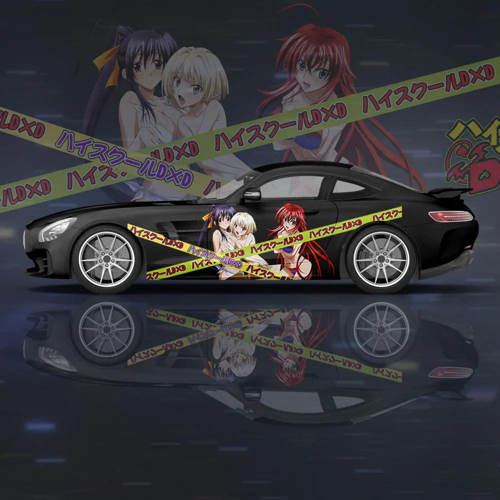 High School DxD Girl Car Wrap Protect Stickers Car Decal Creative Sticker Car Body Appearance Modification Decorative Sticker