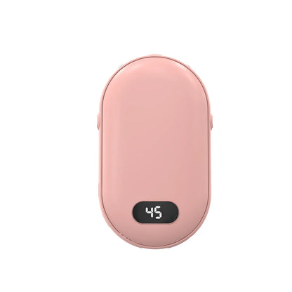 Hand warmer with Double-Sided Heating and Two Temperature Settings, This Portable Hand warmer Can Be Charged