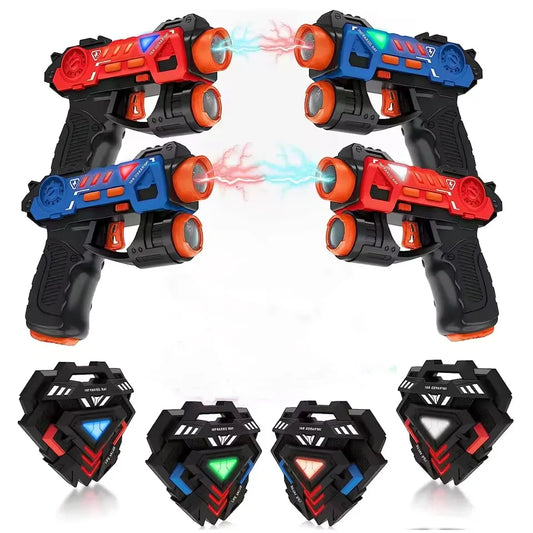 Laser Infrared Tag Guns Set Mini Pistol Blaster Shooting Game Indoor Outdoor Summer Toys for Kids Team Battle Play Fun Gifts