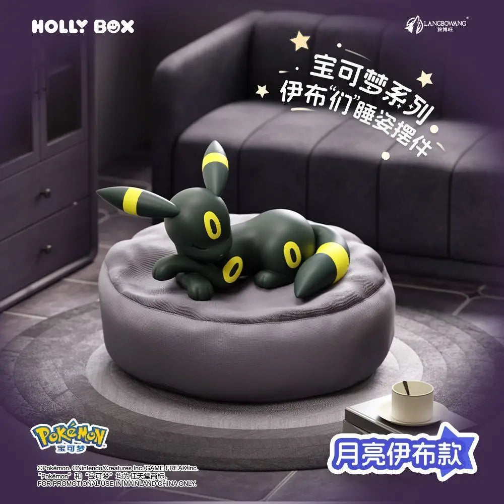 Genuine Pokemon Eevee Blind Box Umbreon Vaporeon Glaceon Flareon Espeon Anime Action Figures PVC Model Toys Christmas Gifts