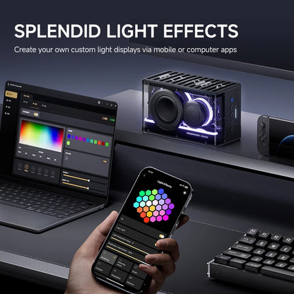 Edifier QD25 Bluetooth Speaker Tabletop Sound Box Hi-Res Audio Bluetooth 6.0 TWS Stereo 25W Output