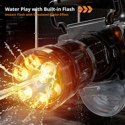 2026 New Rotating Spitfire Gatling Electric Continuous High Pressure Pulse Water Gun with Large Capacity Black Technology Water
