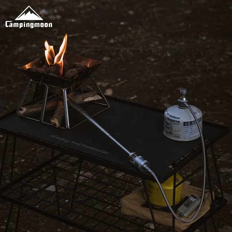 CAMPINGMOON XD-6-NE Stainless Steel Torch Spray Gun for Outdoor Camping Picnic Fire Making BBQ Carbon Spray Point