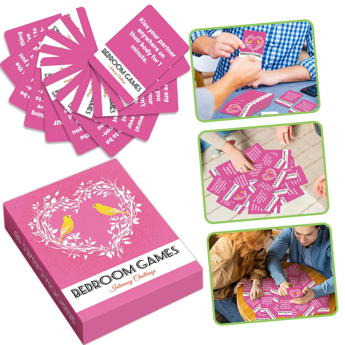 50Pcs Couple Interactive Game Cards Couple Night Dating Games Adult Flirty Truth Or Dare Cards For Husband Wife Party Fun