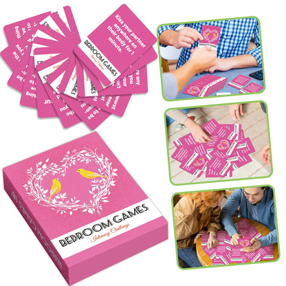 50Pcs Couple Interactive Game Cards Couple Night Dating Games Adult Flirty Truth Or Dare Cards For Husband Wife Party Fun