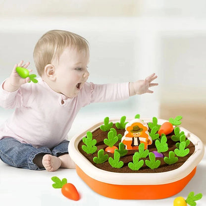 Baby Montessori Toys For Toddler Toys Educational Colorful Shape Toy Pull Carrot Set Counting Discouvery Toys For Kids Learning