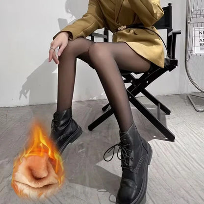 Thermal Stockings Woman Tights Sexy Winter Warm Pantyhose Translucent Slim Thicken Tights Elastic Pantyhose Female Leggins